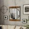 Farmhouse Metal Round Mirror in Square Frame Wall Decor for Bathroom Living Room